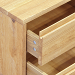 Тумба прикроватная с 2 глубокими ящиками Дольче Вита напольная, из массива дикого дуба