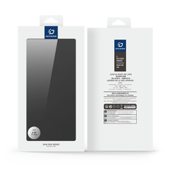 Чехол книжка из PU кожи черного цвета от Dux Ducis для Xiaomi 17 Pro, серия Skin Pro Series Case