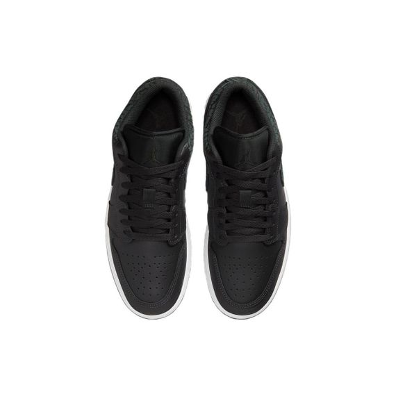 Jordan Air Jordan 1 Винтажные баскетбольные кроссовки Low Топ Черные Мужские