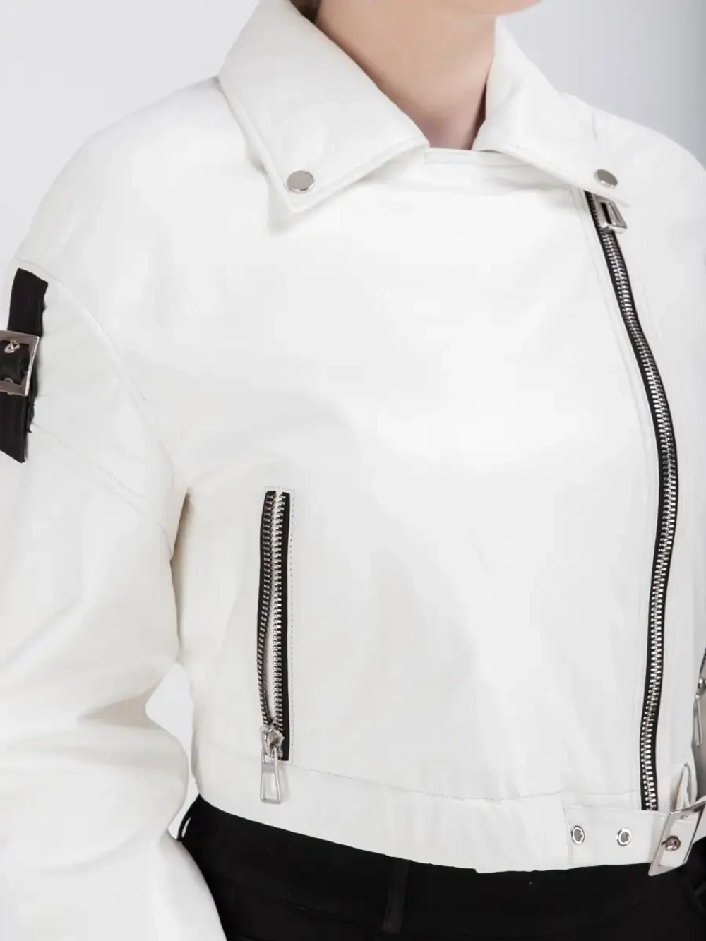 Косуха кожаная куртка женская Турция