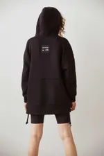 Худи Toccotwo с  черными люверсами Женский Черный