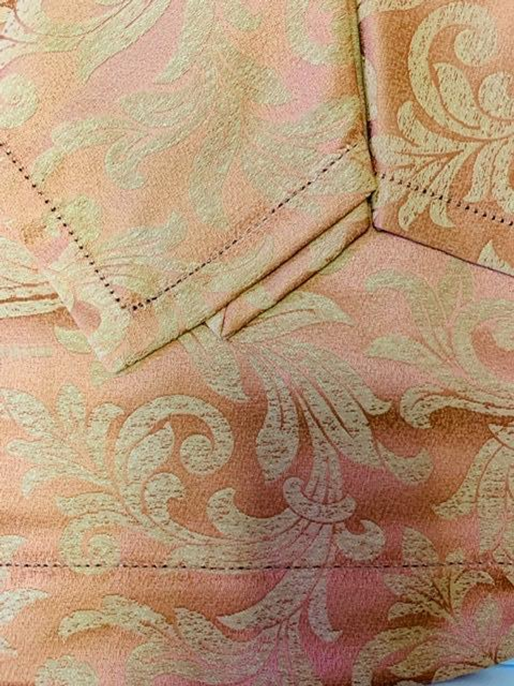 Скатерть 170х270 и 12 салфеток Gamba 9811 Corallo коралловая