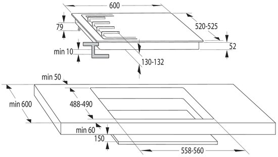 Встраиваемая варочная поверхность GORENJE GCE691BSC
