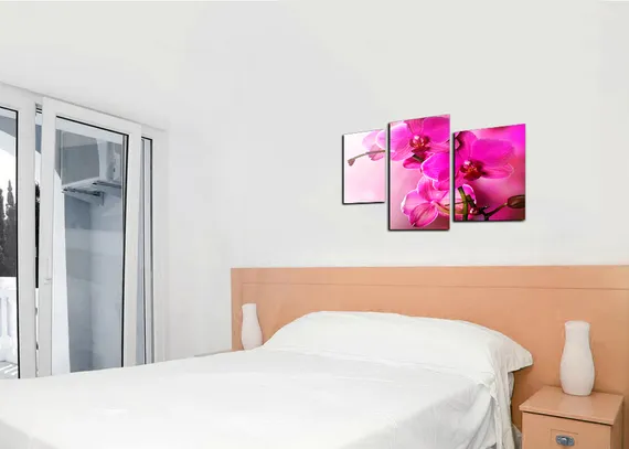 Модульная картина "Цветение орхидеи"