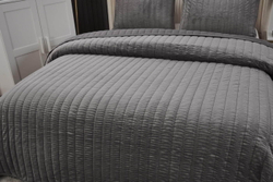 Покрывало 240x260 и 2 наволочки 50х70 Sofi De MarkO Фердинанд серое