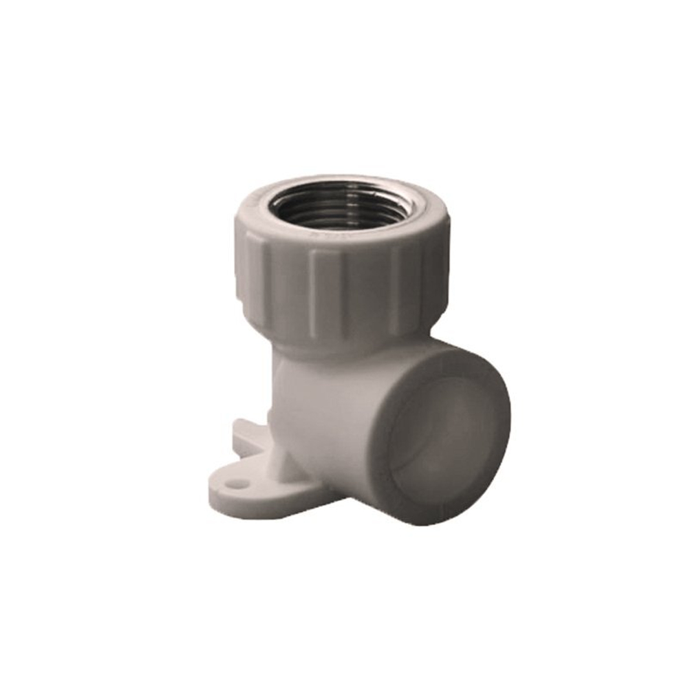 Угольник установочный ПП 20-1/2'' PN 25, с внутренней резьбой, серый