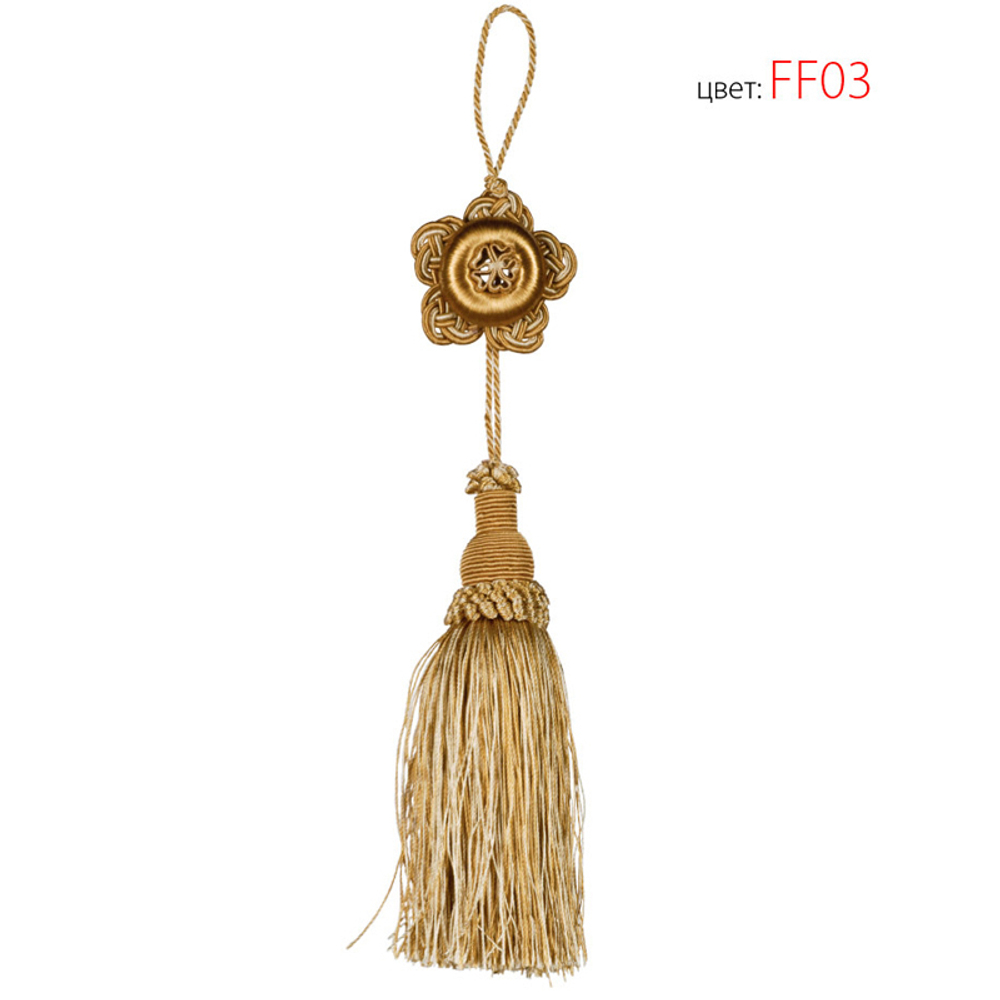 Розетка с кисточкой Modern Trimmings арт. Giati col. FF03 (высота кисти 15 см)