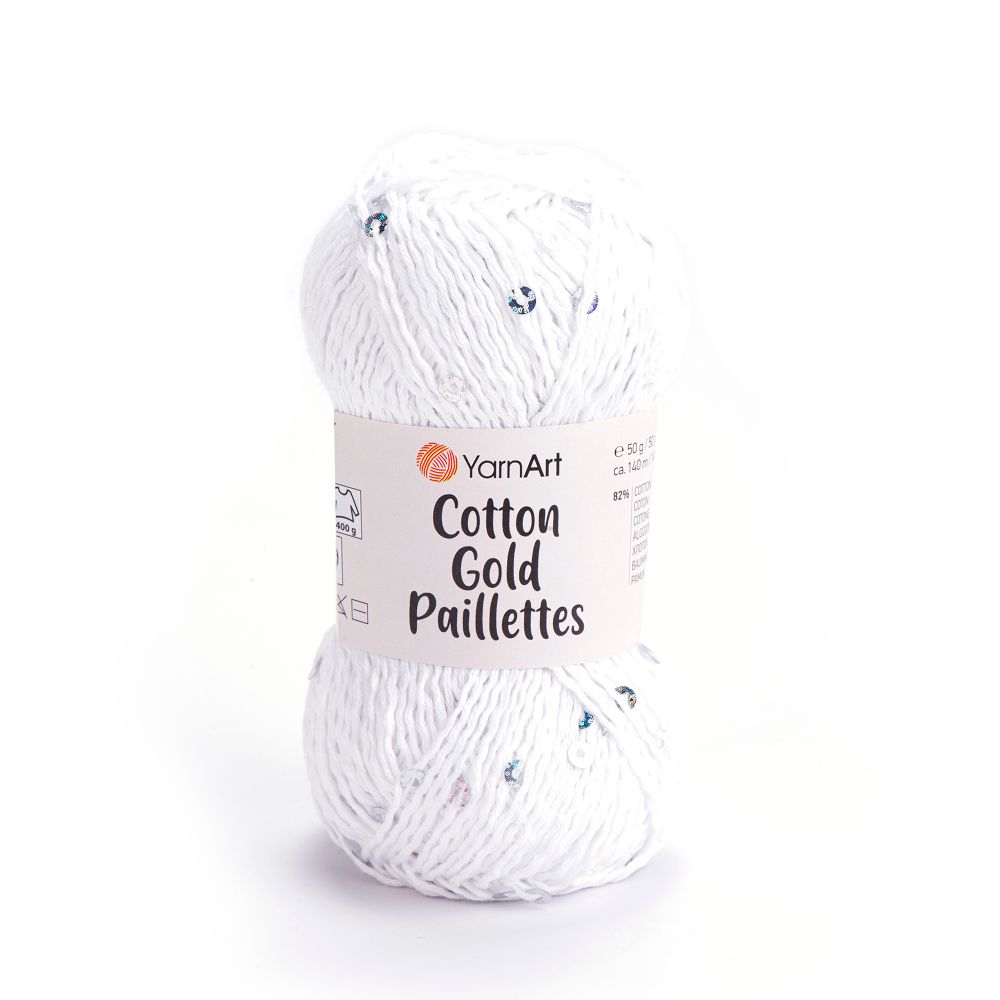 Пряжа YarnArt Cotton Gold Paillettes