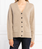 Хлопковый кардиган TORY BURCH - бежевый(85334)