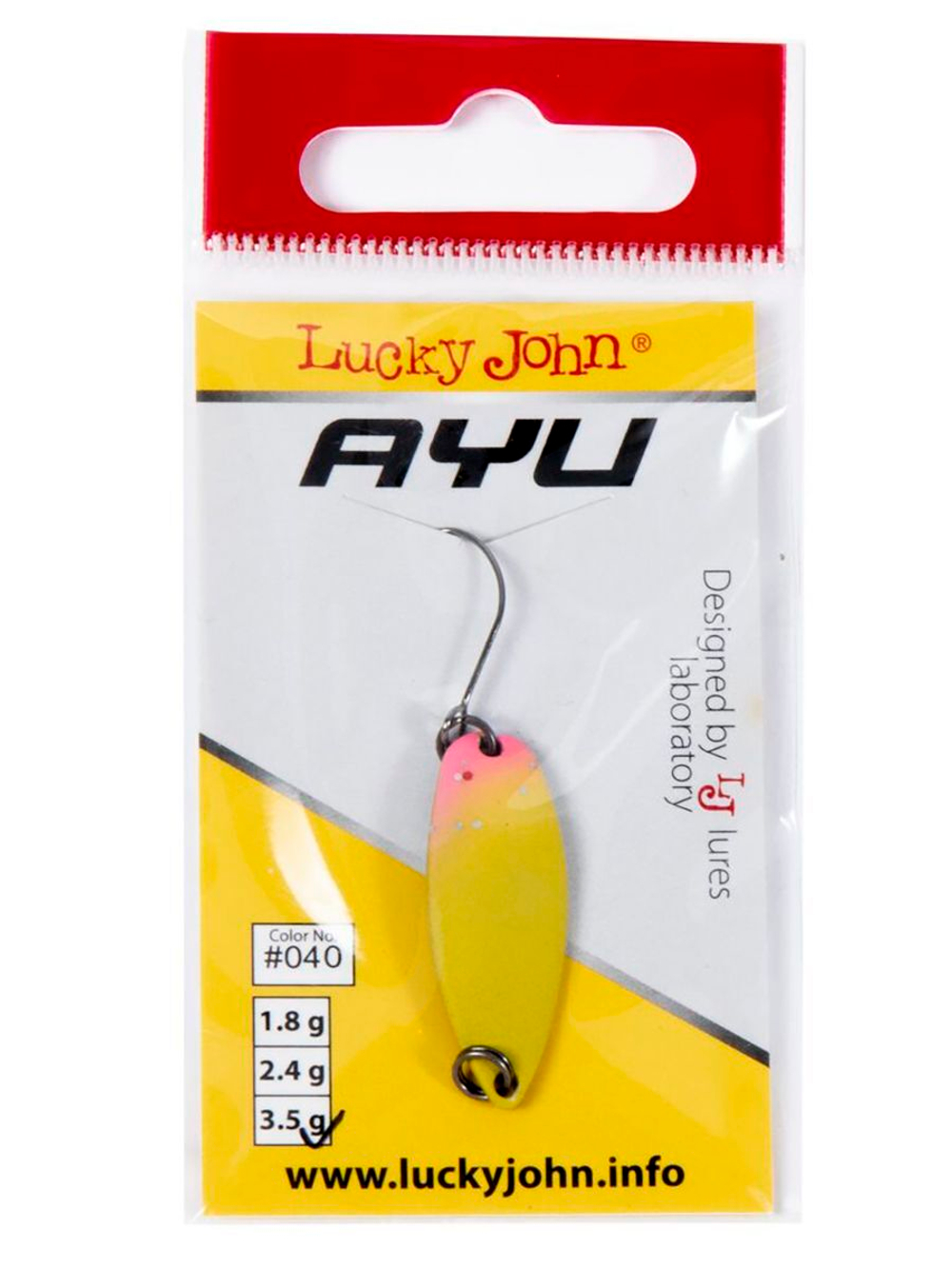 Блесна колеблющаяся Lucky John TR AYU длина 29мм/2.4г 006