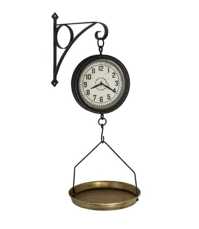 Часы-весы "Lе Petit Marché" 73*31см Металл,стекло,пластик