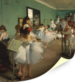 Балетный класс, Дега, картина для интерьера (репродукция) Настене.рф