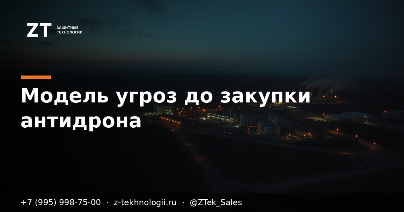 Модель угроз объекта: что заполнить до закупки РЭБ