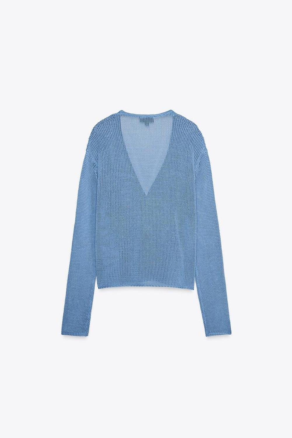 ZARA КАРДИГАН ИЗ 100% ХЛОПКА, СИНИЙ