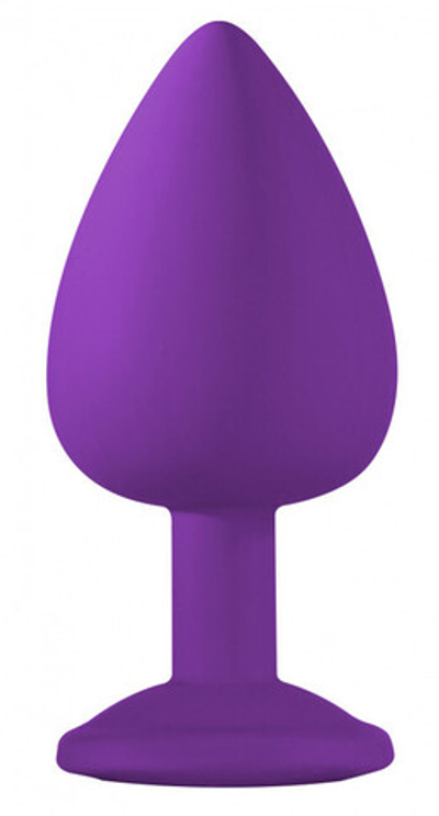 Анальная пробка с кристалом Emotions Cutie Large (9 см , фиолетовый) (Цвет: фиолетовый)