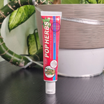 Зубная паста POP HERBS Бамбук с солью 40 гр розовая