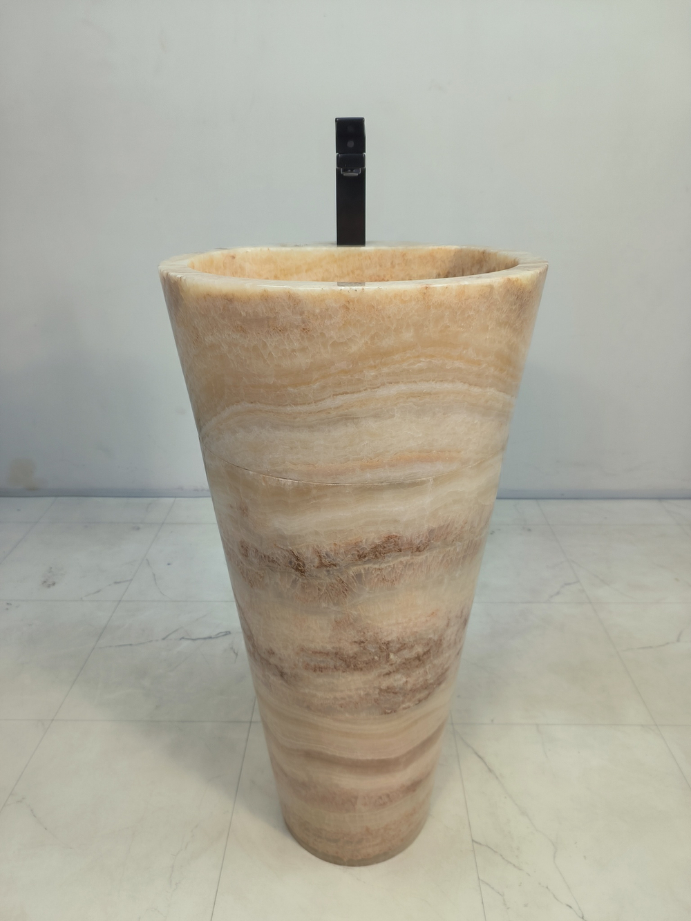 Раковина напольная из оникса Yellow ON-61346 (45*45*90)