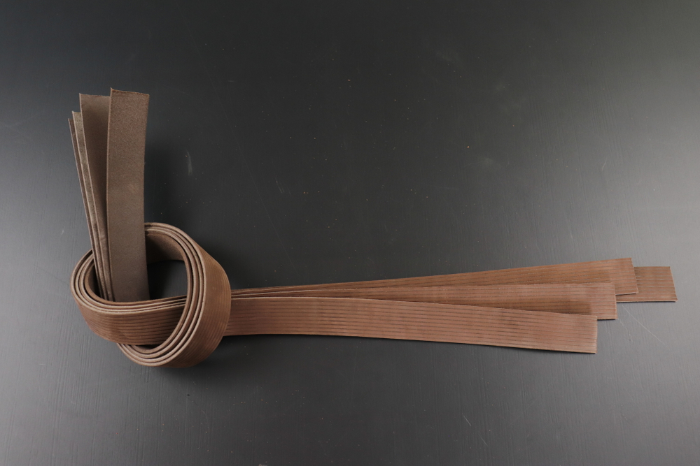 Ременная заготовка Шелк Махагон + Плита Вельвет