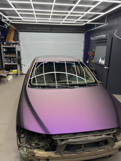 Carbins Color PPF Pinot Noir MF 008 фиолетовая матовая цветная полиуретановая защитная антигравийная пленка