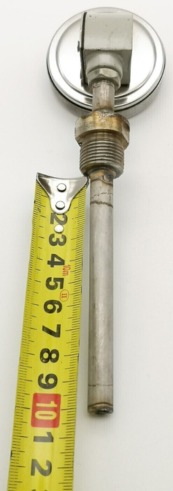 Термометр биметаллический ТБ-1Р (0+100 ) 100 мм, G1/2, 1.5 радиальный