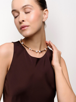 Колье "Elegant Hematite Pearl" Gold