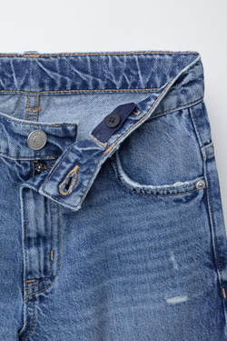 ZARA ДЖИНСЫ WIDE LEG, ВЫЦВЕТШИЙ СИНИЙ