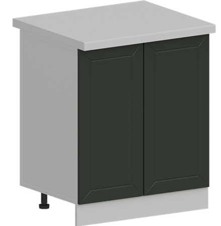 Кухня Модуль ШН 700 Белый / Насыщенно-зеленый