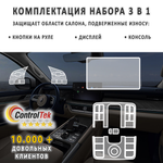 TANK 500 (2023) - комплект защитных пленок 3 в 1. Пленка защитная ControlTek HYBRID со слоем TOP COAT. Толщина: 6 mil. (175 мкм.)