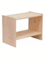 Тумба прикроватная 52х30х40, Раст, с полкой, массив сосны, без отделки, IKEA