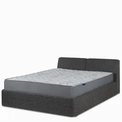 Кровать с подъемным механизмом Шиван 180x200 см, серая