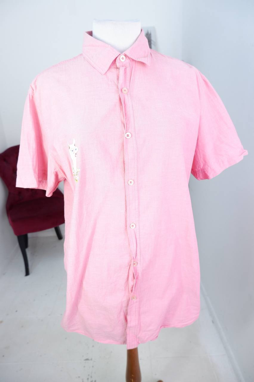 Блузка Ostin приятного оттенка, маркировка L, визуально 48 размер