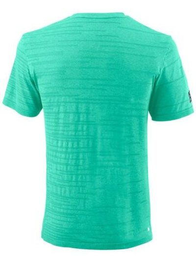 Футболка мужская теннисная Wilson Kaos Rapide Seamless Crew M - neo-mint