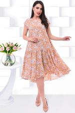 Платье Тутси (фиалка беж) Brividi (Акция)