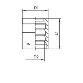 Муфта DN 10 1SN/2SC с зачисткой NEW