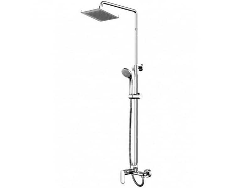 F9125183CP-A-RUS OPAL Душевая колонна со смесителем для душа(верхний душ квадратной формы) (к/к 4)