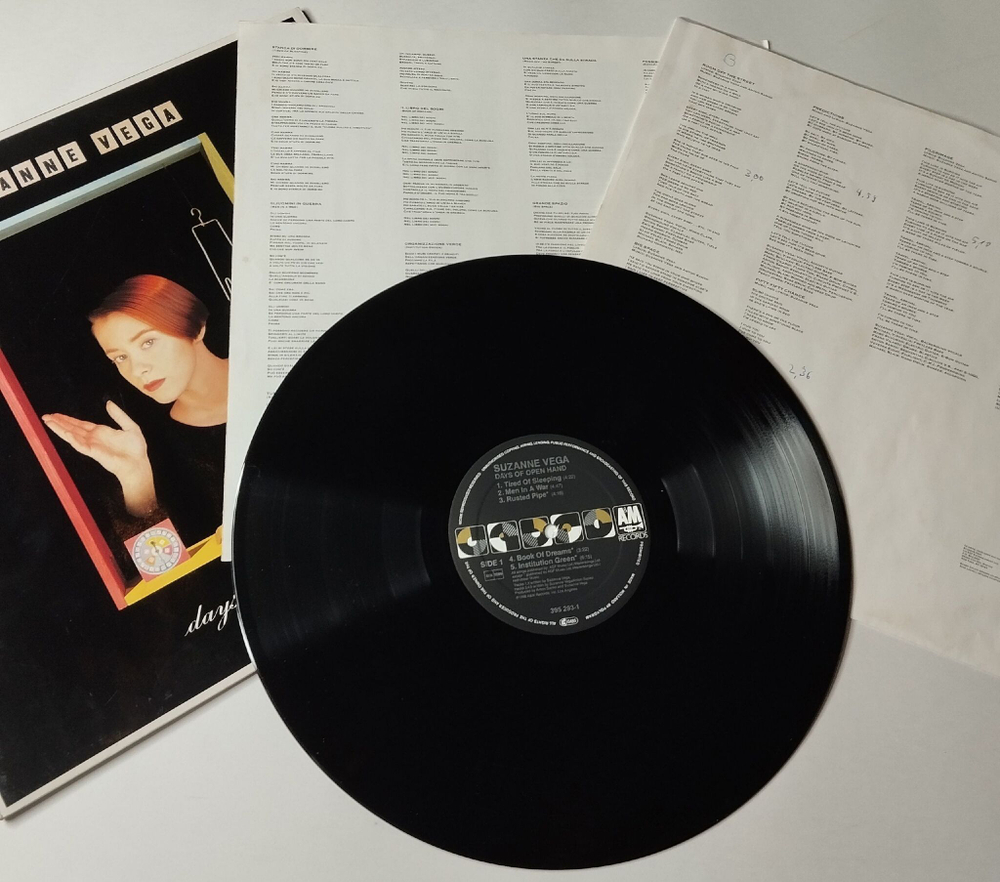 Винтажная виниловая пластинка LP Suzanne Vega Days Of Open Hand (Holland 1990) Rusted Pipe