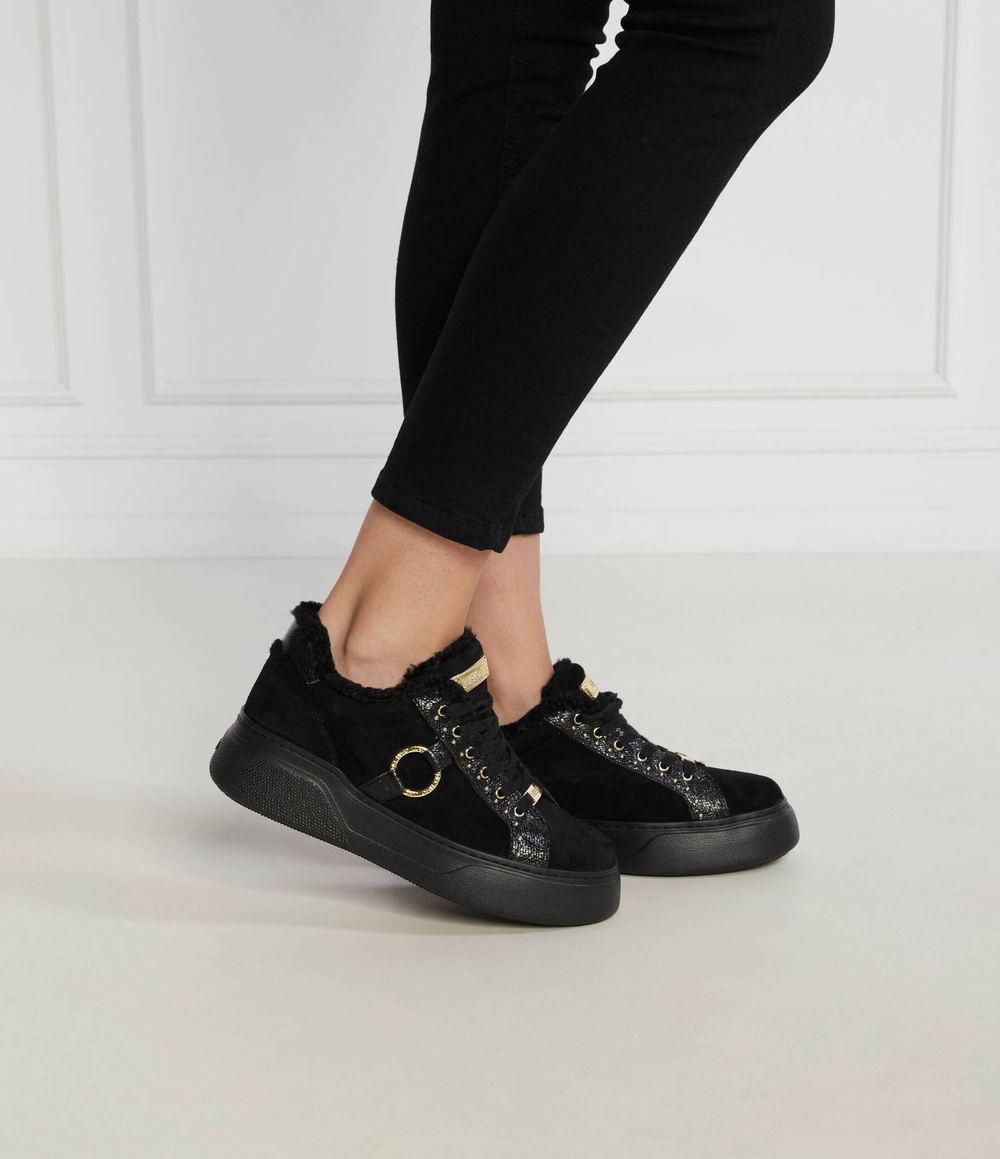 Кожаные кроссовки 11 Liu Jo - черный(BF3179 PX442)