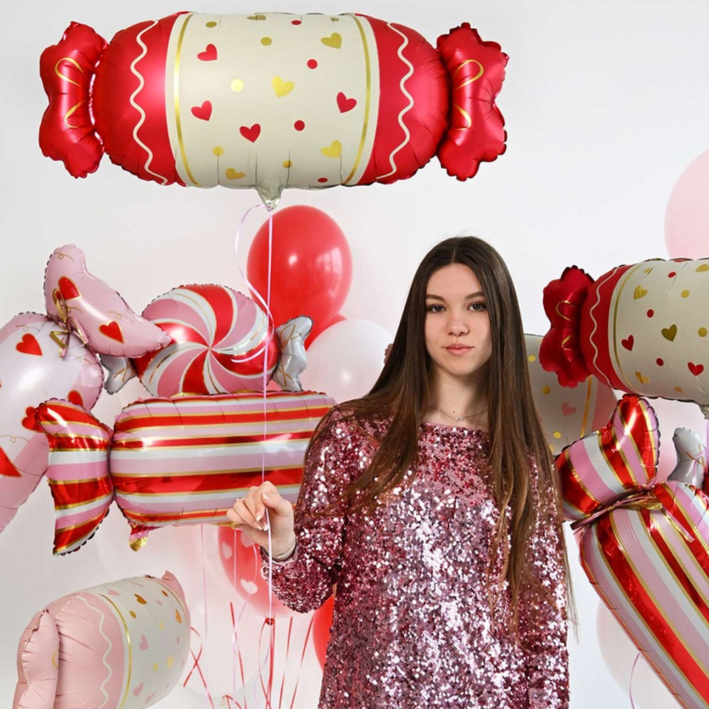 ФИГУРА Конфета сердца красные