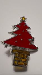 Новогодняя брошь елочка