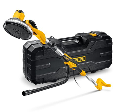 STEHER d225 мм, 500 Вт, подсветка, бесщеточная шлифовальная машина для стен (жираф), кейс (DWB-500)