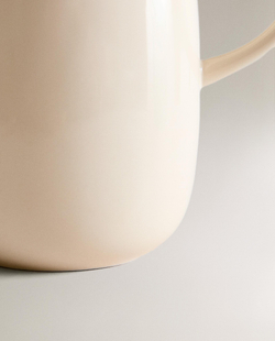 Zara Home кувшин из каменной керамики, цвет кремовый, 12.4 см
