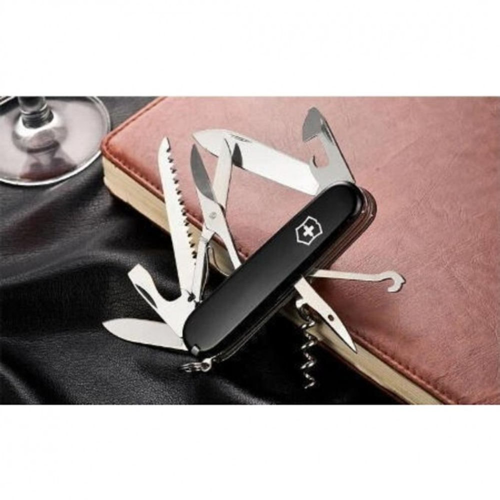 Нож Victorinox Huntsman, 91 мм, 15 функций, черный