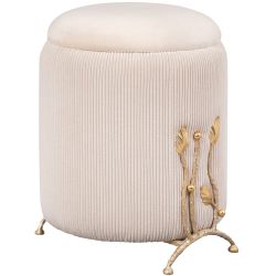 Банкетка Терра Грасс Felicita Белый Опал Айвори Мраморное золото