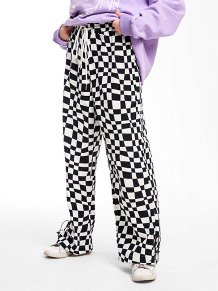 Брюки свободного кроя с принтом