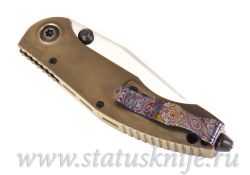 Нож CKF Sokosha One-Off (полированный дамаск, оранжевый карбон)фотография - 10