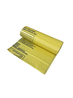 Пакет для медицинских отходов 700*1100мм кл Б (желтый), 30мкм