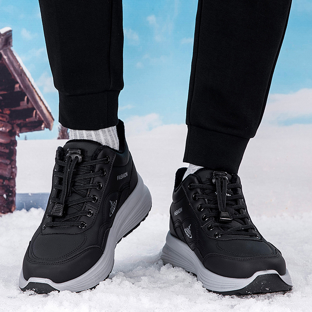 CHENGSHILUOTUO Middle Aged And Elderly Insulated Shoes Unisex