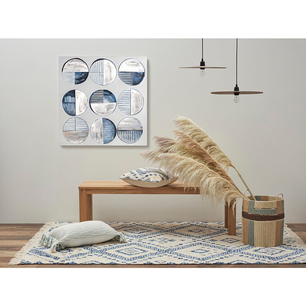 Светильник подвесной Vinger, Ø38х8 см, бежевый