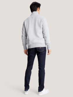Свитшот Tommy Hilfiger Tommy Logo Quater-Zip Grey Heather