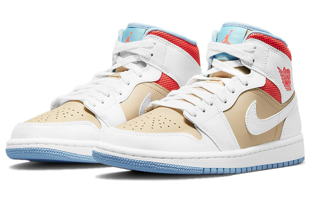 Кроссовки Jordan Air Jordan 1 Mid Sesame (Женская размерная сетка)